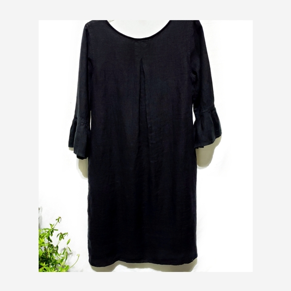 • SOLD • 100% Linen Blakely Bell Sleeve Dress NWT - Picture 2 of 6